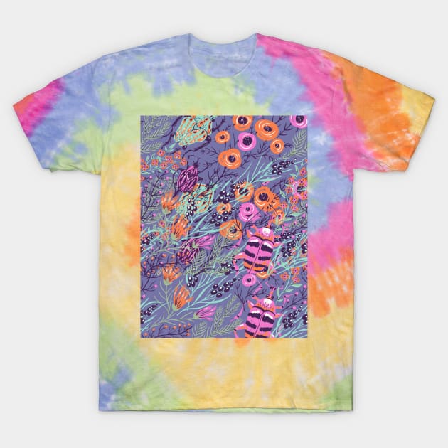 bugs and flowers T-Shirt by Rene Martin